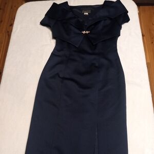 Alex Evenings Midnight Blue Gown with Jewel Accent. Size 10